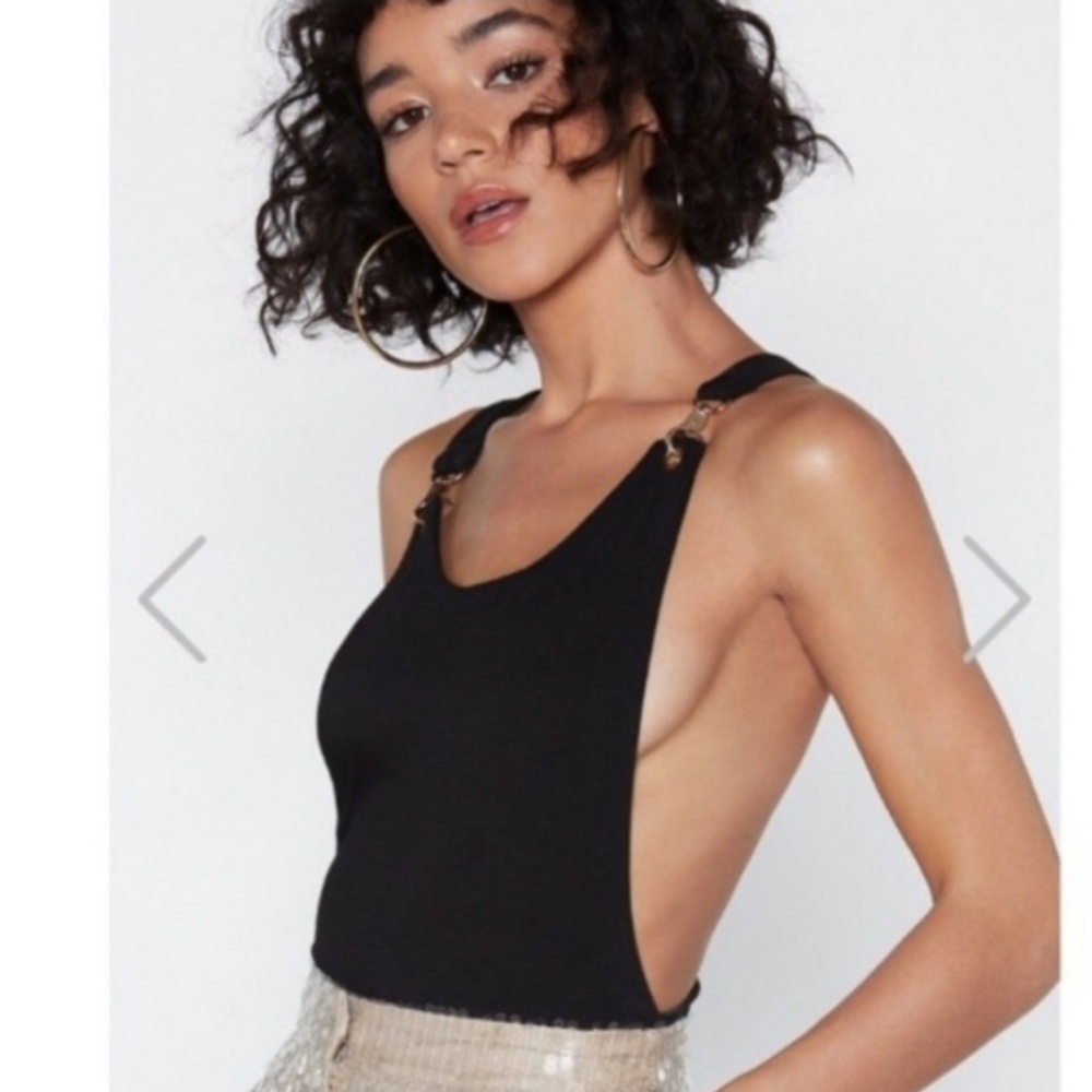 Nasty Gal Buckle Suspender Style Bodysuit